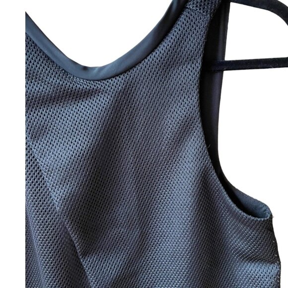 Vivian Chan Size S Black Mesh Haley Sleeveless V-Back A-Line Mini Party Dress - Picture 8 of 13